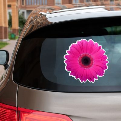 Daisy Flower Collection Daisies Floral Vinyl Decal Sticker for Car Boat Laptop Reflective Glossy Choose Size 032103 (3'' x 2.9" (7.6cm x 7.4cm), Reflective)