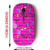 2.4G Wireless Mouse with Cute Pattern Design for All Laptops and Desktops with Nano Receiver - Black view 2