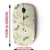 2.4G Wireless Mouse with Cute Pattern Design for All Laptops and Desktops with Nano Receiver - Butterfly Floral Watercolour view 2
