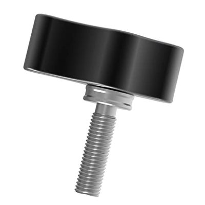 BGNing M5 Threading Rotating Knob, Adjustable Thumb Lever Screw, T Handle Wrench Adapter for SLR Camera Tripod (M5*17 T Type Black Iron Nickel Plating)