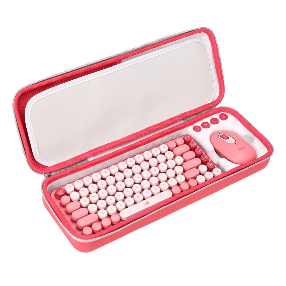 FBLFOBELI EVA Hard Carrying Case Compatible with Logitech POP Keys Mechanical Wireless Keyboard and POP Wireless Mouse Combo
