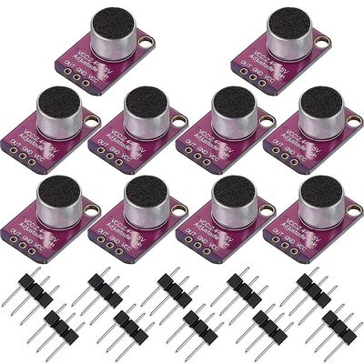 10 PCS Electret Microphone Amplifier Adjustable MAX4466 Module Microphone Preamplifier Breakout Board for