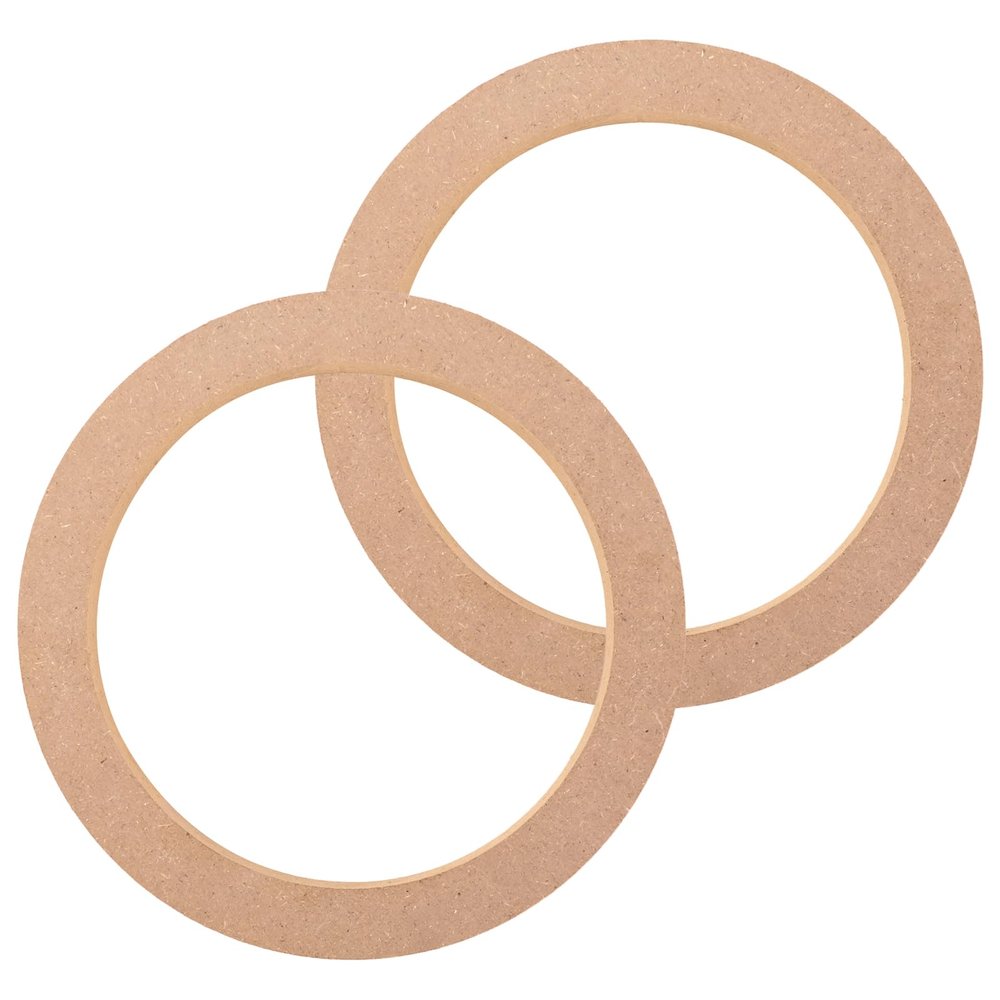 AICARS Universal 6.5 Speaker Spacer: 26.5 Wooden MDF Rings for Cars/Boats/Trucks/RV