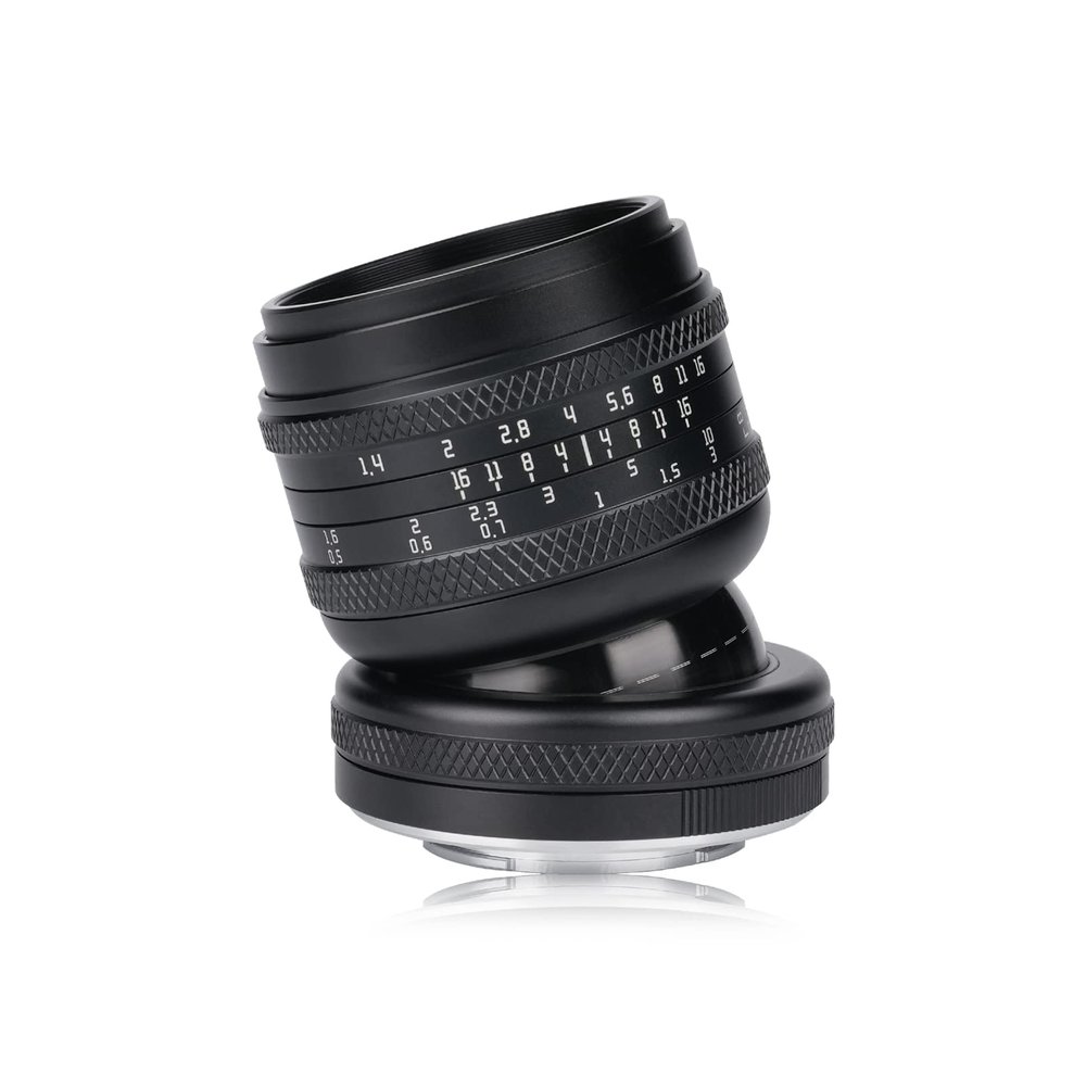 AstrHori 50mm F1.4 Large Aperture Full Frame Manual 2-in-1 Tilt Lens Miniature Model Effect & Filter Slot Compatible with Canon RF-Mount Mirrorless Cameras EOS RP,R5,R6,R3,R