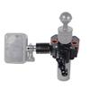 FEICHAO Super Clamp 3-Card Magic Arm with 1/4" 3/8" Cold Shoe Mount for Universal Camera Monitor view 2
