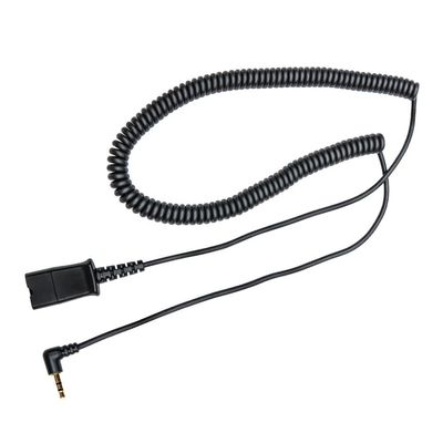 daily headset 2.5mm Quick Disconnect Coil Cable Compatible with Plantronics QD Work with Cordless or Cell Phones Which Have a 2.5mm Port