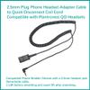 daily headset 2.5mm Quick Disconnect Coil Cable Compatible with Plantronics QD Work with Cordless or Cell Phones Which Have a 2.5mm Port view 2