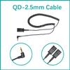daily headset 2.5mm Quick Disconnect Coil Cable Compatible with Plantronics QD Work with Cordless or Cell Phones Which Have a 2.5mm Port view 3