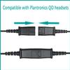 daily headset 2.5mm Quick Disconnect Coil Cable Compatible with Plantronics QD Work with Cordless or Cell Phones Which Have a 2.5mm Port view 4