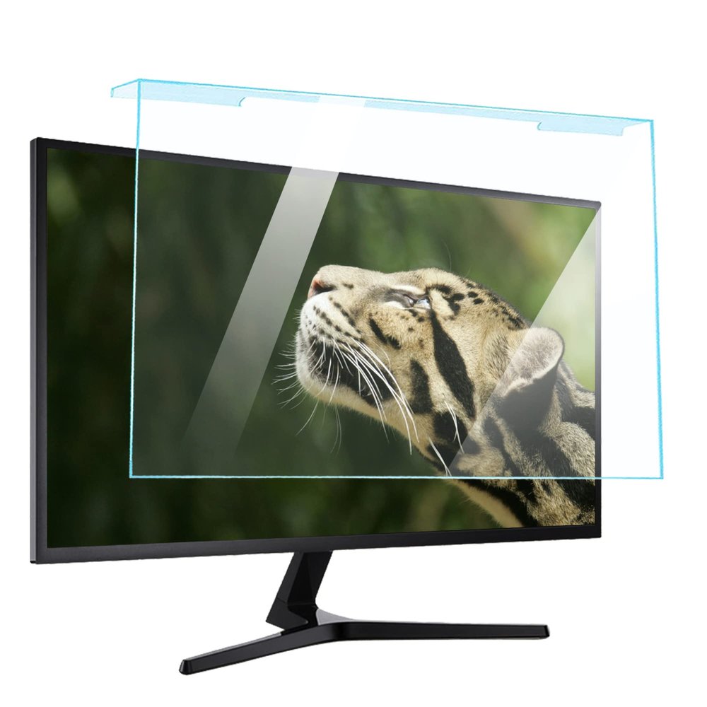 JFGH Anti Glare Screen Protector for 17-27 Inch, Anti-Blue Light Eye Protection Hanging Film for Hp/Dell/Asus/Acer/Sony/Samsung/Lenovo / 17.3/19.5 in 440x290mm