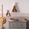 Border Reusable Plastic Wall Stencil // Frill - SEMICIRCLES 10 // Art Craft Mylar Template (17.7"x37.4") view 3
