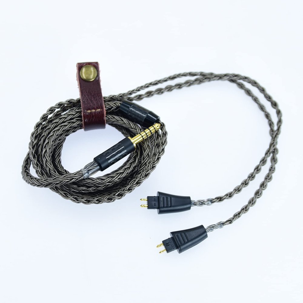 16 Core 7N OCC Headphone Earphone Cable for FOSTEX TH900 th909 MKII MK2 TH-909 TR-X00 TH-600 th600 trx00 th-909 (5m(16.5ft), 6.35mm Stereo Grey)