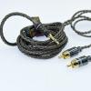 Mini Jack aux HiFi 3.5mm to 2rca Cable Dual high end Silver-Plated PC Mobilephone Amplifier Interconnect 3.5 Jack to RCA Cable (13ft) view 2
