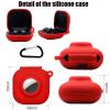 [2 Pack] Glow Case for Beats Fit Pro Wireless Noise Cancelling Earbuds with Air tag Holder,Carrying Case Premium Soft Skin Cover Shock-Absorbing,Anti-Scratch Protective Case with Keychain view 2