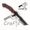 HD2-003 FS Crafts 10.50" Hand Forged D2 Steel Survival Hunting Tanto Tracker Knife Micarta Handle With Leather Sheath Everyday Carry Hunting Knife Outdoors Camping Knife (Black) view 3