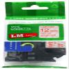 LM Tapes - Premium 1/2" (12mm) Red on Clear Compatible TZe P-Touch Tape for use with Brother PT-1700, PT1700 Ptouch Label Printer Includes Tape Size/Color Guide. view 1