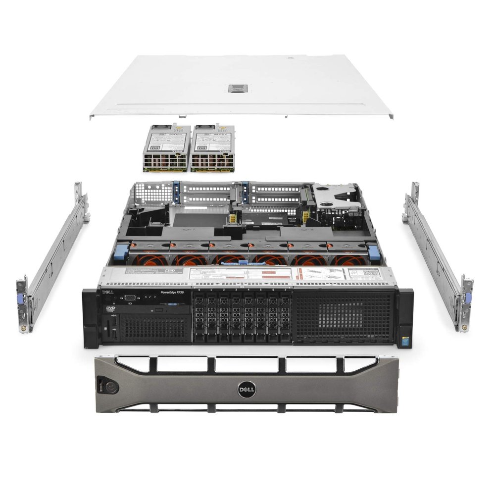 Dell PowerEdge R730 Server 2X E5-2609v3 1.90Ghz 12-Core 64GB RAM 16TB Storage (Renewed)