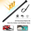 14inch Black Zip Ties Heavy Duty UV Resistant Nylon Cable Ties, 120lb Tensile Strength, 60Pack Durable Wire Ties, Heavy Duty Tie Straps Indoor and Outdoor Cable Management Solution by AGAOTIAN view 3