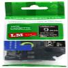LM Tapes - Premium 3/8" (9mm) White on Black Compatible TZe P-Touch Tape for use with Brother PT-H100, PTH100, PT-H110, PTH110 Ptouch Label Printer Includes Tape Size/Color Guide. view 1