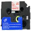 LM Tapes - Premium 1/4" (6mm) Red on White Compatible TZe P-Touch Tape for use with Brother PT-H100, PTH100, PT-H110, PTH110 Ptouch Label Printer Includes Tape Size/Color Guide. view 2