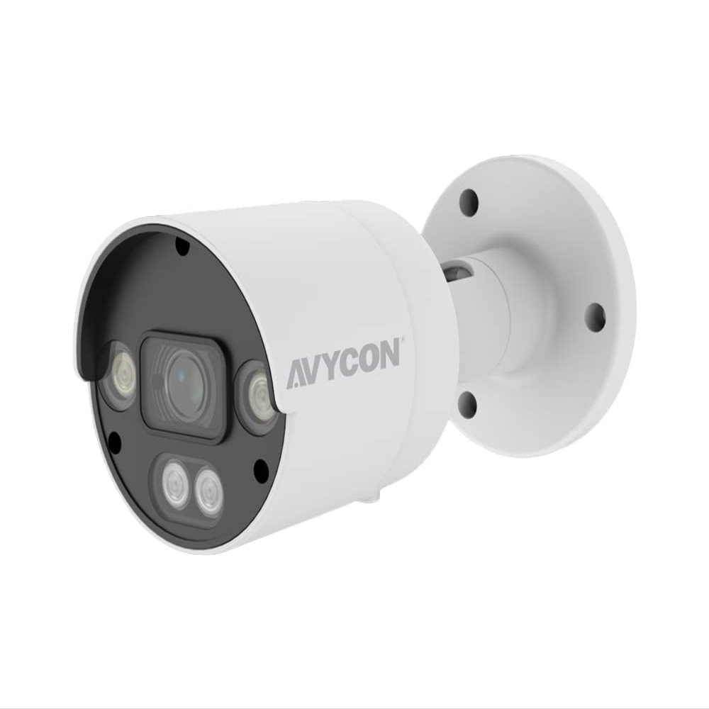 AVYCON InfiniteColor AVC-NCB51F28 AI Bullet H.265+ 5MP IP PoE Fixed 2.8mm Lens True WDR IP67 Built-in Microphone & MicroSD Slot