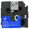 LM Tapes - Premium 3/8" (9mm) White on Clear Compatible TZe P-Touch Tape for use with Brother PT-E550W, PTE550W, PT-E550, PTE550 Label Maker Includes Tape Size/Color Guide. view 2