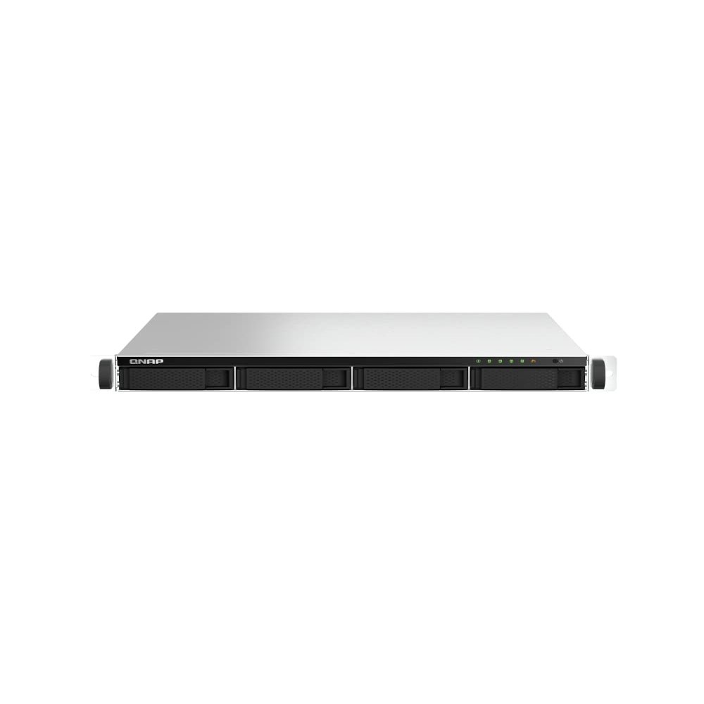 QNAP TS-464U-4G-US 4 Bay High-Speed Rackmount Dual-2.5GbE NAS Intel Celeron N5105/N5095 CPU, 4GB DDR4 Memory and 2.5GbE (2.5G/1G/100M) Network Connectivity (Diskless)