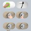 Cabilock Wall Mounted Bathroom Shelf Cups White Storage Organizer for Kitchen and Bathroom Wire Rack for Items Easy to Install and Clean view 2