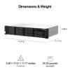 QNAP TS-873AeU-4G-US 8 Bay High-Speed Short Depth Rackmount Rackmount Dual-2.5GbE NAS AMD Ryzen CPU, 4GB DDR4 Memory and 2.5GbE (2.5G/1G/100M) Network Connectivity (Diskless) view 2