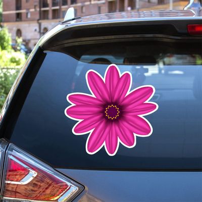 Daisy Flower Collection Daisies Vinyl Decal Sticker for Car Boat Laptop Reflective Glossy Choose Size 032205 (18'' x 17.6" (45.7cm x 44.8cm), Glossy)