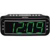 JENSEN JCR-206 Digital AM/FM Dual Alarm Clock Radio, Simple, Sleek Design with Large 1.8 Green LED Display, Aux Input, and Built-in Speaker view 3