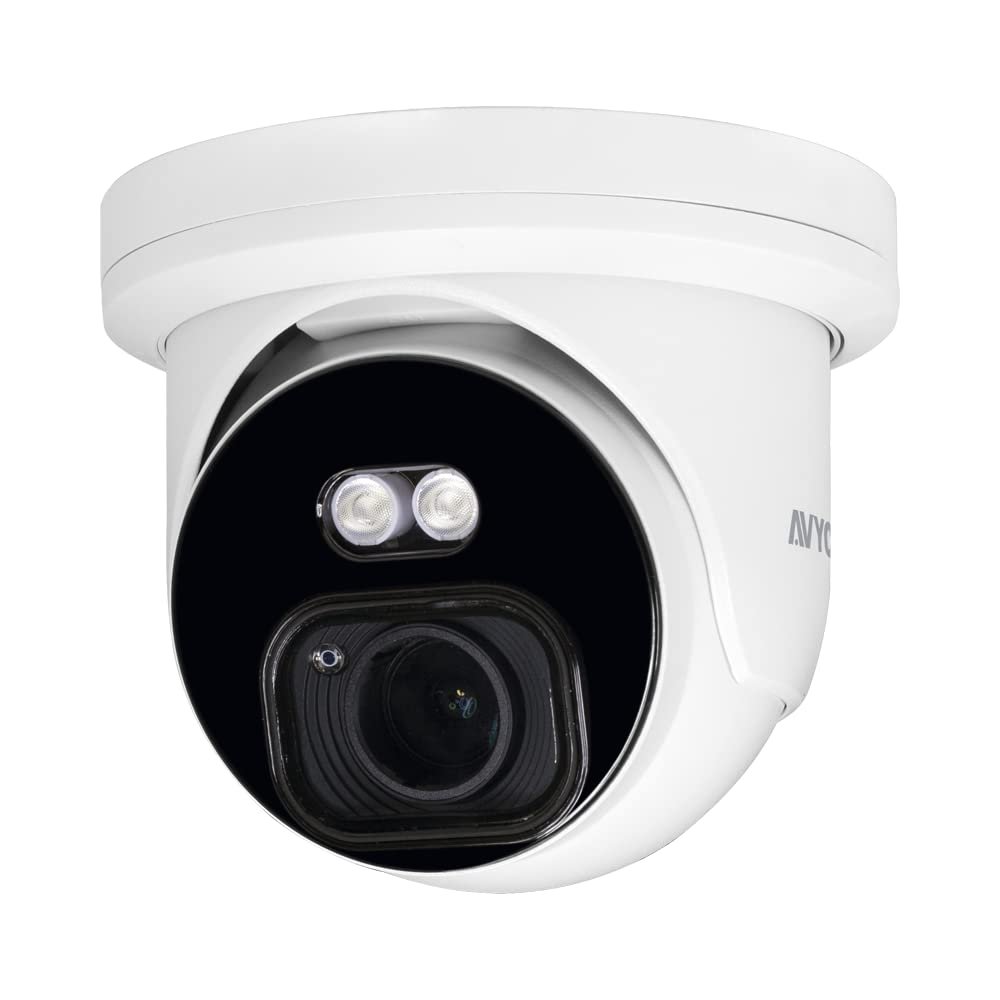 AVYCON InfiniteColor AVC-NCE51M AI Turret H.265+ 5MP IP PoE Motorized 2.8-12mm Lens True WDR IP67 MicroSD Slot