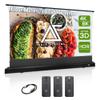 Akia Screens 102 Motorized Floor Rising Projector Screen with Remote, Tab-Tension CineWhite, UST Short & Standard Throw, Home Theater, AK-FMT102UH2 view 1