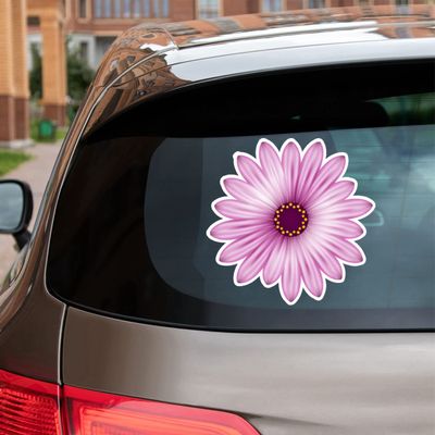 Daisy Flower Collection Daisies Vinyl Decal Sticker for Car Boat Laptop Reflective Glossy Choose Size 032202 (20'' x 19.7" (50.8cm x 50.1cm), Reflective)