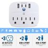 Cruise Approved Non Surge Power Strip [2 USBC, 2 USB, 3 AC] - Cruise Essentials for Carnival, Celebrity, Princess, Norwegian, MSC & Major Cruise Lines view 2