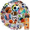 100PCS Sports Stickers - Water Bottle Stickers for Kids Boys Teens, Assorted Sport Theme Stickers Include Volleyball Soccer Basketball Baseball, Vinyl Stickers Bulk for Hydroflask Skateboard Laptop view 1