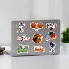 100PCS Sports Stickers - Water Bottle Stickers for Kids Boys Teens, Assorted Sport Theme Stickers Include Volleyball Soccer Basketball Baseball, Vinyl Stickers Bulk for Hydroflask Skateboard Laptop view 4