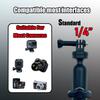 360Motorcycle Camera Mount for GoPro Bike Holder Handlebar Mount Bracket 1/4 Metal Stand GoPro Hero10/9/8/7/6/5/4/3+ Action Cameras Accessory (Fits Bicycle Utv Motorcycle Handlebar Holder) view 4