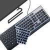 Keyboard Cover Skin for Lenovo 510 Wireless Keyboard GX30N81775 4X30M39458 &KBRFBU71 EKB-536A SK-8823 ALO730S KU-1601 ALO510/520 US Silicone Keyboard Cove Accessories-Black view 1
