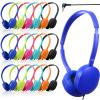 Konohan 18 Pack Class Set Headphones for Students Bulk Headphones for Classroom School Adjustable 3.5mm Wired Earphones Classroom Must Haves Teacher Supplies(Multicolor) view 1