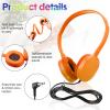 Konohan 18 Pack Class Set Headphones for Students Bulk Headphones for Classroom School Adjustable 3.5mm Wired Earphones Classroom Must Haves Teacher Supplies(Multicolor) view 3