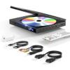 1080P HD Mini DVD Players for TV, All Region Free DVD Player, Supports HDMI/RCA/USB/AUX, Memory Playback & Remote Control, NTSC/PAL view 1