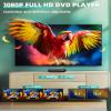 1080P HD Mini DVD Players for TV, All Region Free DVD Player, Supports HDMI/RCA/USB/AUX, Memory Playback & Remote Control, NTSC/PAL view 3