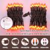 LAMPHOME Orange Thanksgiving Mini Lights, 31.9FT 150-Count Autumn Fall String Lights,Connectable 120V Plug in for Outdoor Indoor Garden Party Halloween Christmas Xmas Tree Lights Yellow Decor view 2