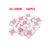 100pcs 20X20MM Reflector Sheet Red Circle Reflective Tape Target Compatible for Trimble Topcon Sokkia South Surveying Total Station view 2