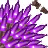 LAMPHOME Purple Christmas Lights Decoration 150Lights 31.9ft UL Certified Mini Bulb String Lights Set for Outdoor Halloween Home Christmas Tree Garden Holiday Party Patio Decor view 1
