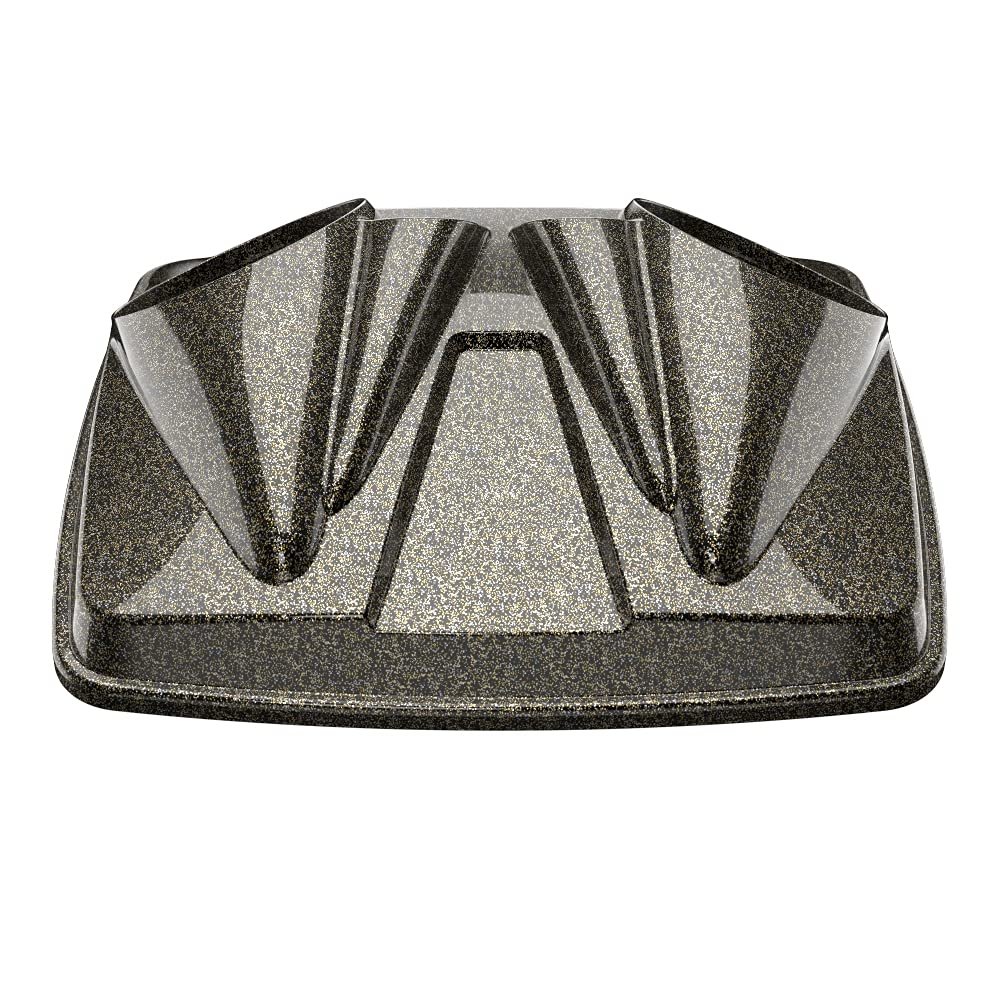 Color-Matched Dual 8'' Speaker Lids for Advanblack/Rushmore style Razor.Chopped & King Tour Trunk Pack Compatible with Harley