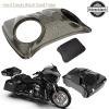 Color-Matched Dual 8'' Speaker Lids for Advanblack/Rushmore style Razor.Chopped & King Tour Trunk Pack Compatible with Harley view 4