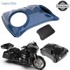 Color-Matched Dual 8'' Speaker Lids for Advanblack/Rushmore style Razor.Chopped & King Tour Trunk Pack Compatible with Harley view 4