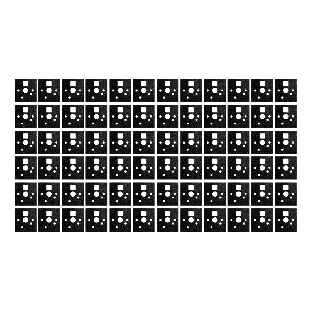 KPREPUBLIC PCB Switch Pad Pads Stickers Foam EVA PE PORON Material for Gasket Improve Sound Quality BM60 BM65 BM68 XD64 BM80 (Switch Pads PE 72 x1)